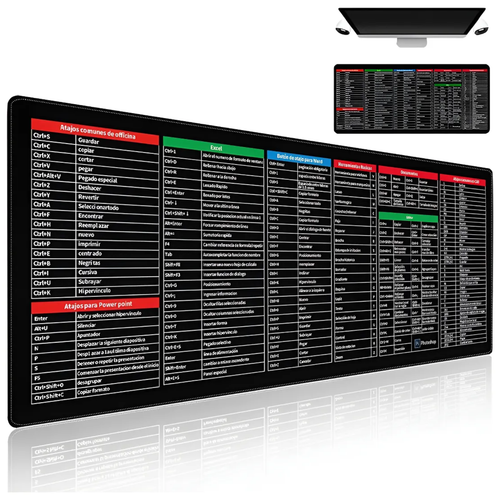 Mousepad con atajos de Excel