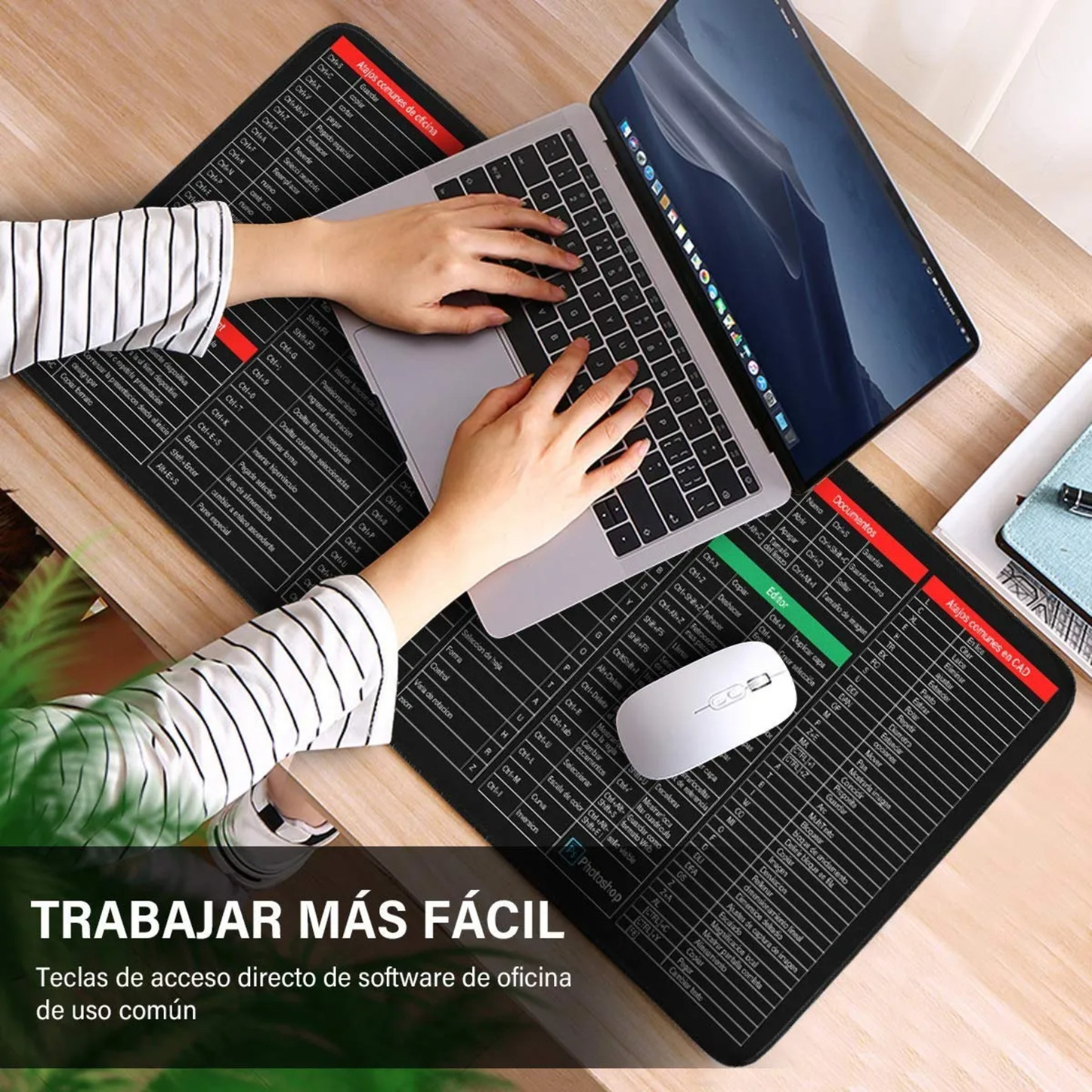 Mousepad con atajos de Excel